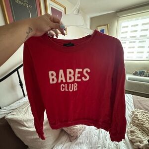 Forever 21 Vibrant Red Sweatshirt